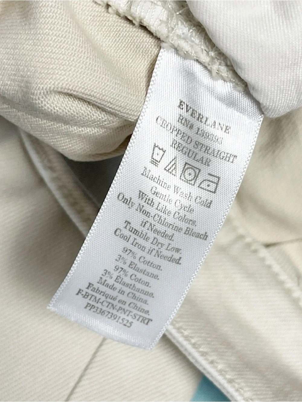 Everlane Utility Chino Pants – Cream/Ivory – Size 4